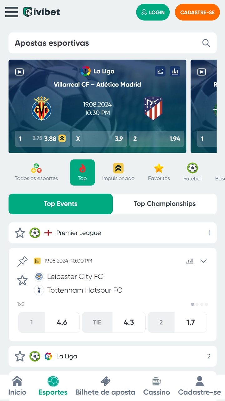 Casino betting